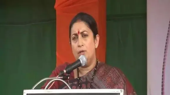Smriti Irani in Chhattisgarh