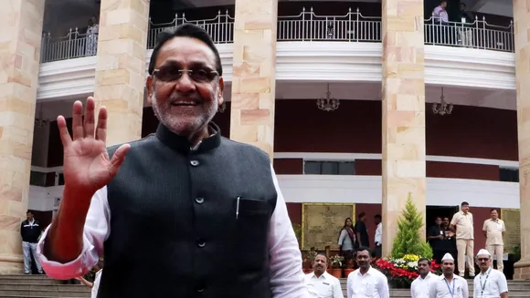 NCP MLA Nawab Malik during the first day of the Winter session of Maharashtra Assembly at Vidhan Bhawan, in Nagpur