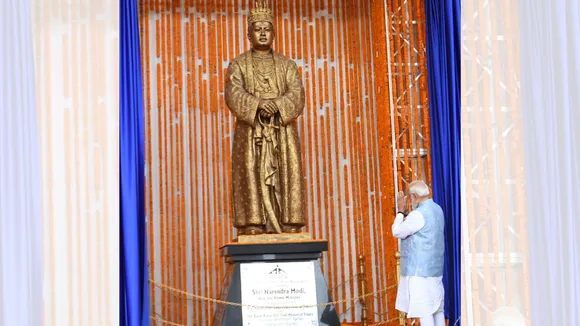 Prime Minister Narendra Modi paid homage to Maharaja Bir Bikram Kishore Manikya Bahadur