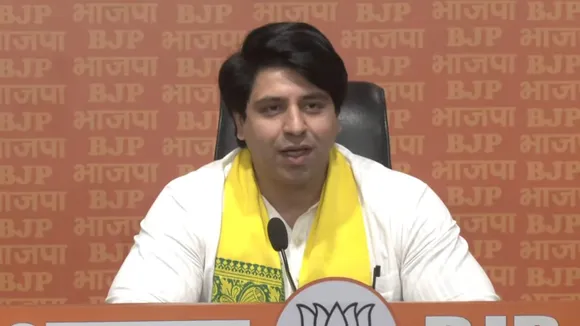 BJP national spokesperson Shehzad Poonawalla addresses press conference in New Delhi