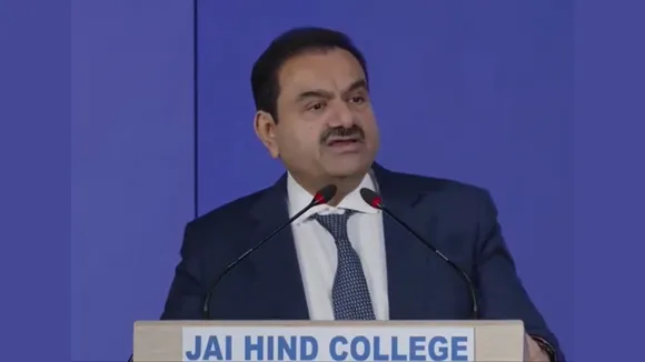 Adani Group chairman Gautam Adani addressing students at Jai Hind College in Mumbai on Teachers Day