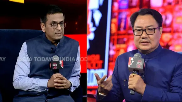 DY Chandradhud and Kiren Rijiju