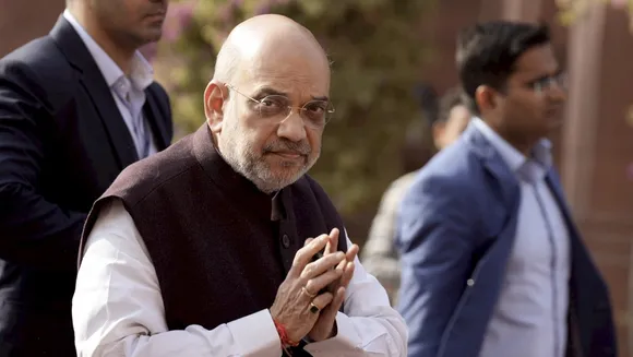 Union Home Minister Amit Shah during the Winter session of Parliament, in New Delhi
