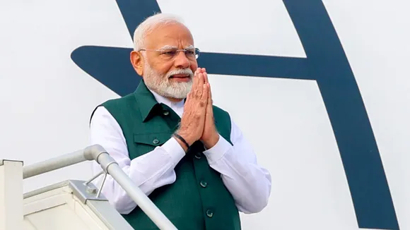 Prime Minister Narendra Modi emplanes for Brunei Darussalam, in New Delhi, Tuesday, Sept. 3, 2024.