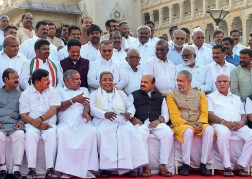 Basvaraj Bommai in group photo