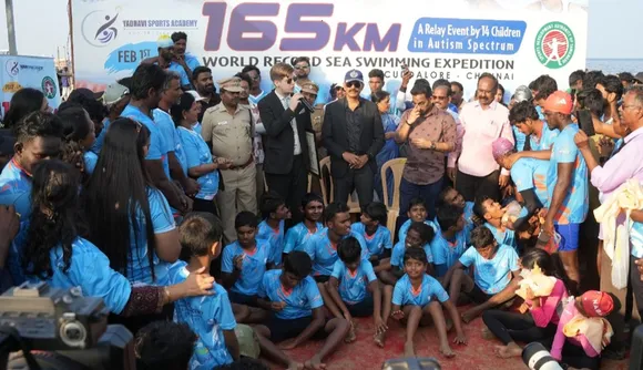 Autistic children Swimming record