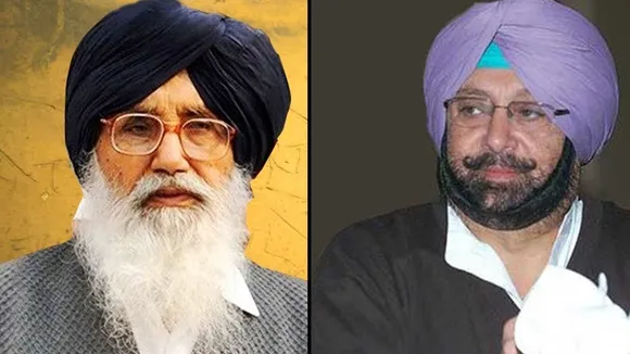 parkash singh badal amarinder singh