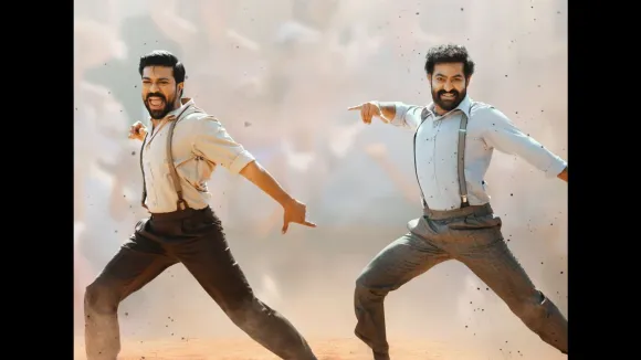A still from Naatu Naatu song from RRR