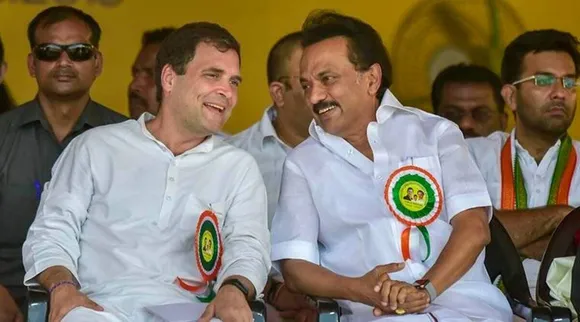 Rahul Gandhi and M K Stalin (File image)