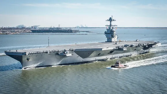 USS Gerald R Ford aircraft carrier