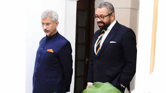 UK Foreign Secretary James Cleverly EAM S Jaishankar.jpg