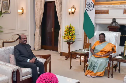 Governor of West Bengal, Dr C.V. Ananda Bose called on President Droupadi Murmu at Rashtrapati Bhavan