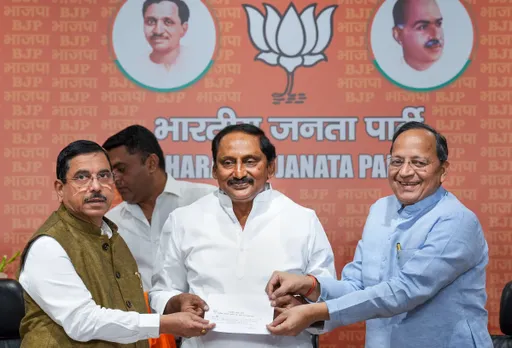 Kiran Kumar Reddy joins BJP