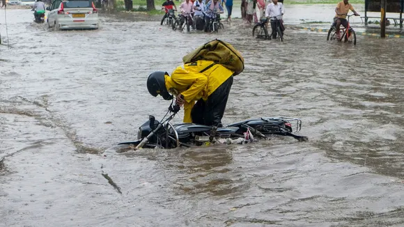 Waterlogging Gurugram rains Delhi Rains