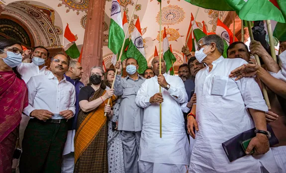Budget Session Congress Parliament Opposition MP Tiranga March