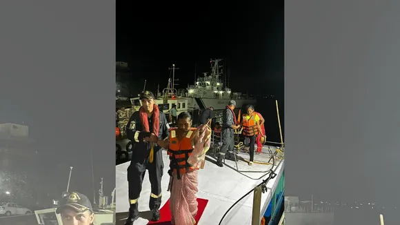 Indian Coast Guard Ship C-148 rescued 24 passengers and two crew members of tourist ferry boat Nerul Paradise which was stranded due to rough weather and fuel exhaustion near Mormugao Harbour in Goa on 19 May 24, the ICG said.