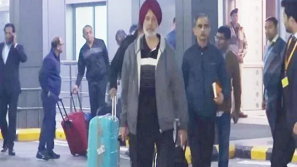 Seven out of the eight Indian ex-Navy veterans return to India. Powered By VDO.AI Video Player is loading. PlayUnmute Fullscreen