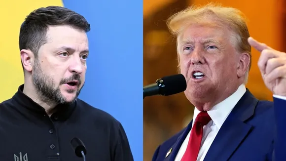 Volodymyr Zelenskyy and Donald Trump