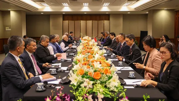 Narendra Modi Lawrence Wong Singapore