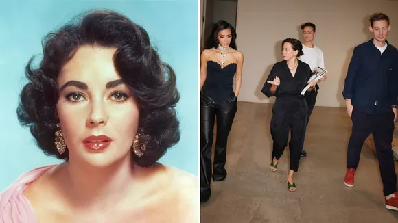 Kim Kardashian and Elizabeth Taylor