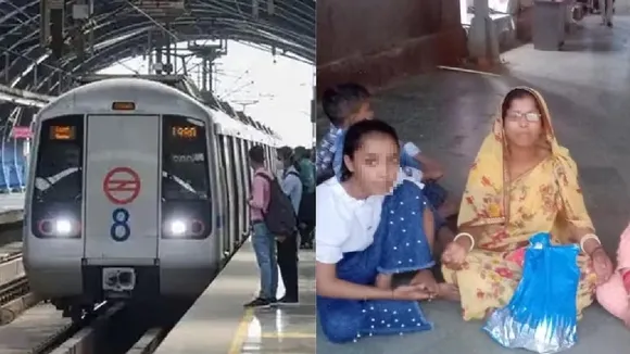 Delhi metro station accident