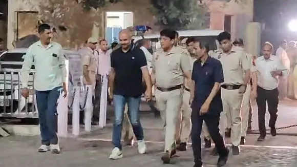 Delhi CM Arvind Kejriwal's aide Bibhav Kumar being brought to Tis Hazari Court in the case of alleged assault on AAP MP Swati Maliwal, in New Delhi, Saturday, May 18, 2024.
