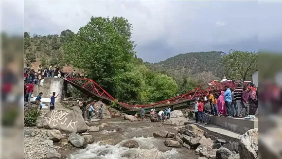 footbridge collapse in Udhampur