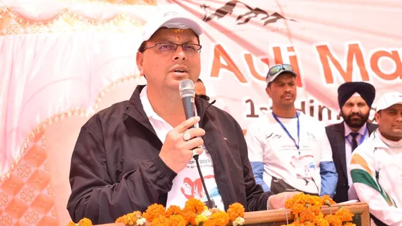 Pushkar Singh Dhami Auli Marathon
