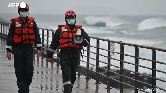 Typhoon Haikui (Photo posted by AFP on X)