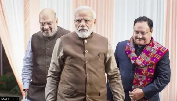 Narendra Modi JP Nadda Amit Shah BJP