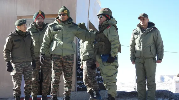 Northern Army Commander Lieutenant General M V Suchindra