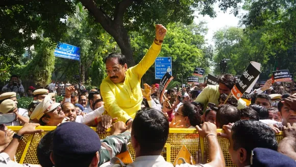 Virendra Sachdeva Delhi BJP Protest