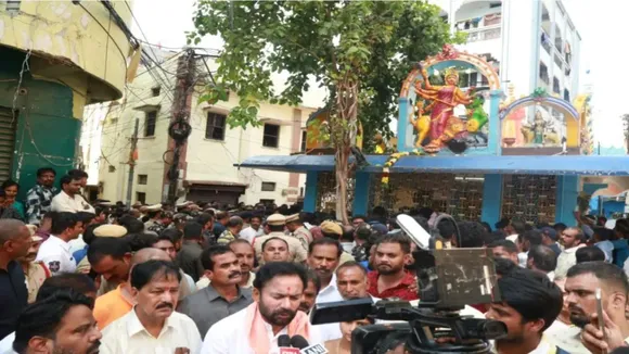 Muthyalamma temple G Kishan Reddy