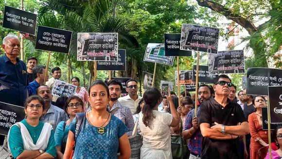 RG Kar Medical Doctors Protesting