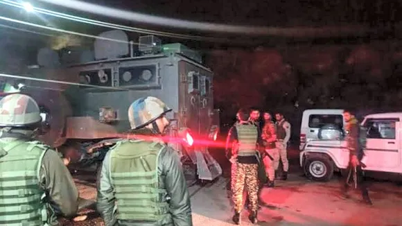 ecurity personnel during a cordon and search operation after an encounter with terrorists at Saida Sukhal village, in Kathua district, Wednesday, June 12, 2024.