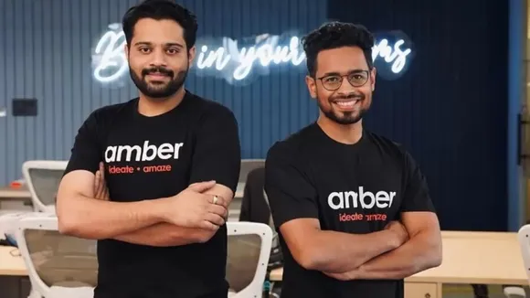 Saurabh Goel, CEO and co-founder, and Madhur Gujar, CFO and Co-Founder of Amber
