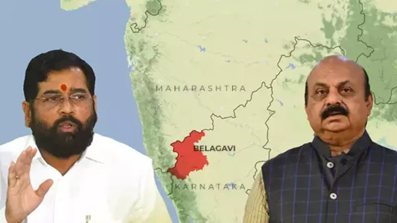 Eknath Shinde Maharashtra Karnataka Basavaraj Bommai Belagavi