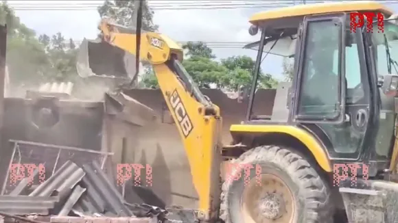 Authorities razed the bakery of a man accused of raping on Saturday