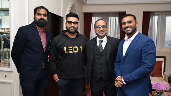 LEO1 Co-founders with Rohit Sharma