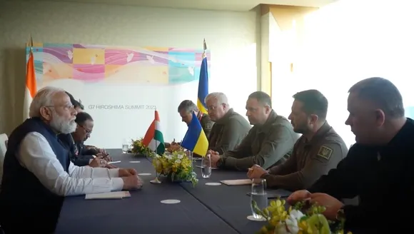 Narendra Modi meets Zelenskyy