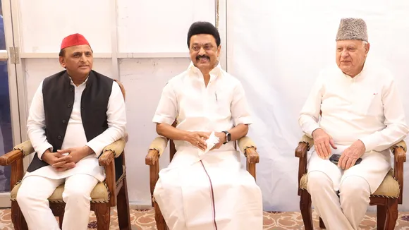 Akhilest Yadav, M K Stalin and Farooq Abdullah