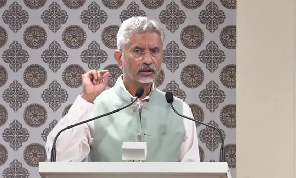 External Affairs Minister S. Jaishankar addresses at 'Student Samvaad', in New Delhi, Monday.jpg