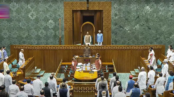 Lok Sabha Speaker Om Birla in the House during ongoing Parliament session, in New Delhi, Monday, July 1, 2024.
