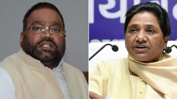 Swami Prasad Maurya and Mayawati.jpg