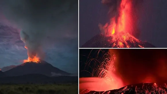Mexico Popocatepetl volcano