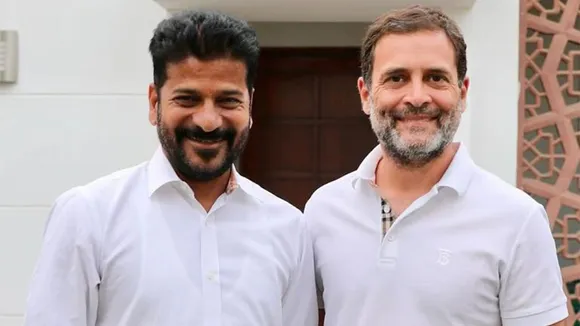Revanth Reddy and Rahul Gandhi