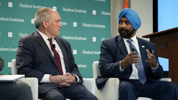 Michael Rubin (Left) with Jesse Singh at a panel discussion