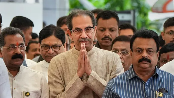 Shiv Sena (UBT) chief Uddhav Thackeray arrives to attend the Monsoon Session of Maharashtra Assembly at Vidhan Bhavan, in Mumbai