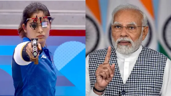 Manu Bhaker Narendra Modi
