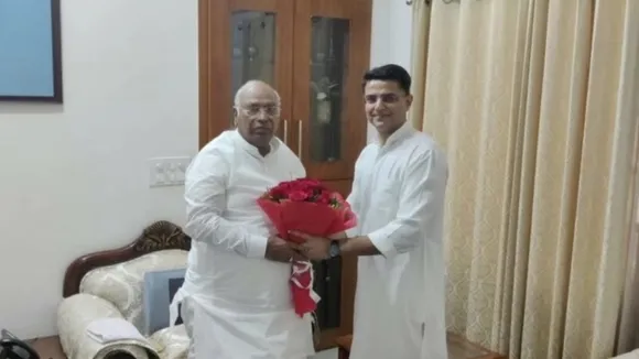 Sachin Pilot and Mallikarjun Kharge